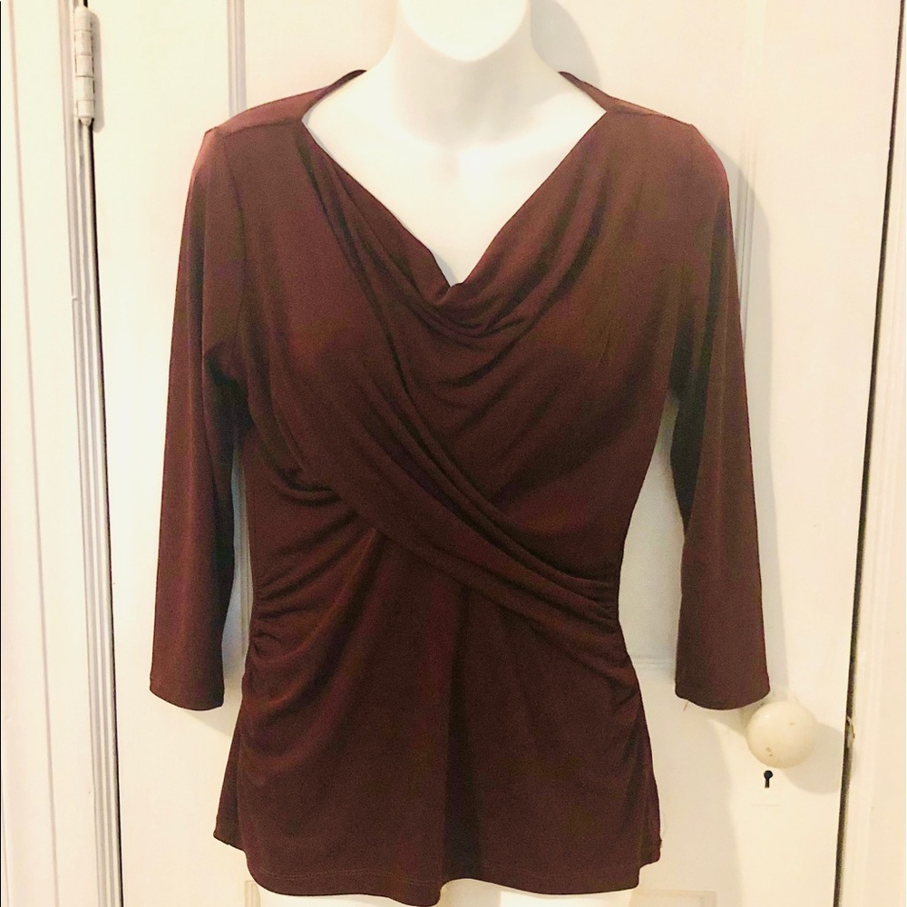 Ladies New York & Company Crisscross Blouse